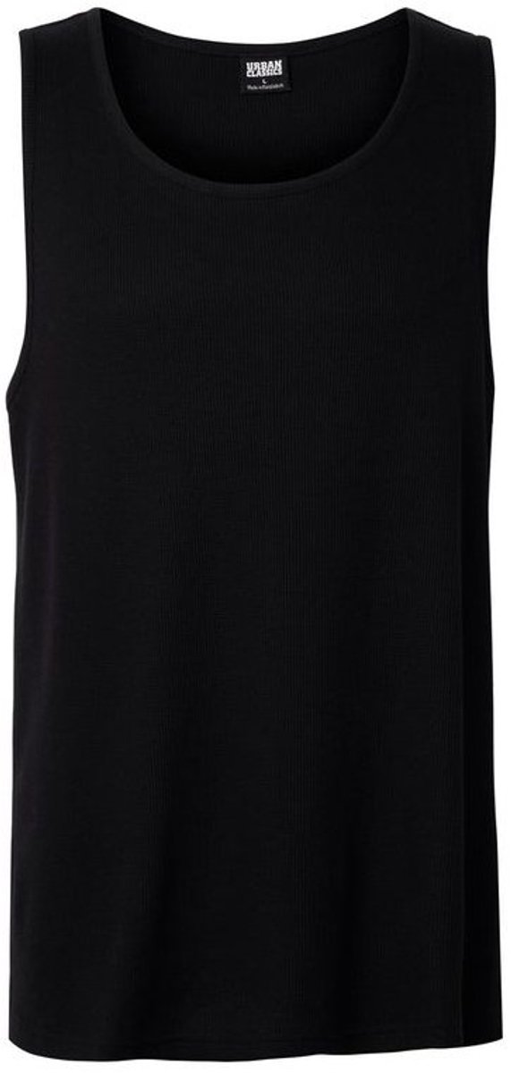 Urban Classics Mouwloos tanktopje met wafelstructuur TB8203 Zwart