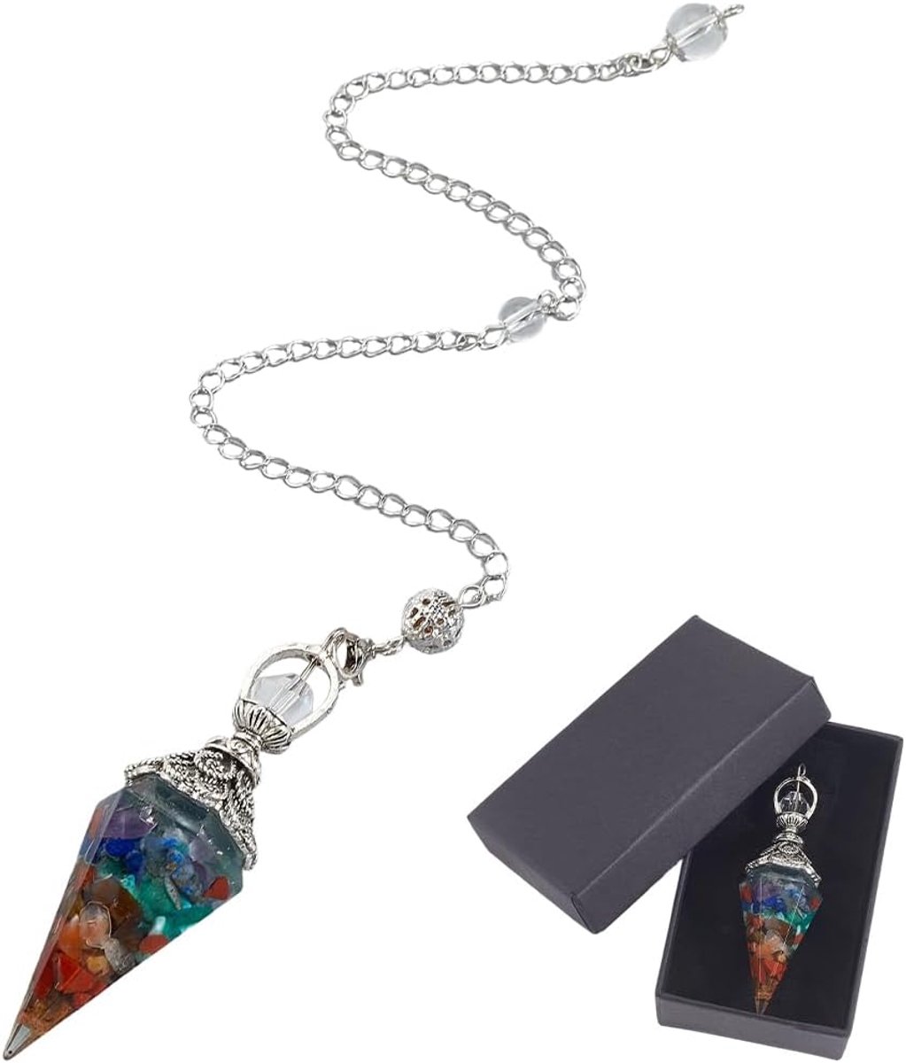 1 Schachtel Mit 1 Kristallpendeln Aus Natürlichem Sechseckigem Amethyst Für Reiki Echte Edelsteine Chakra Steine Sechseckige Energie Edelsteine Anhänger Für Schmuckherstellung Ketten Geburt