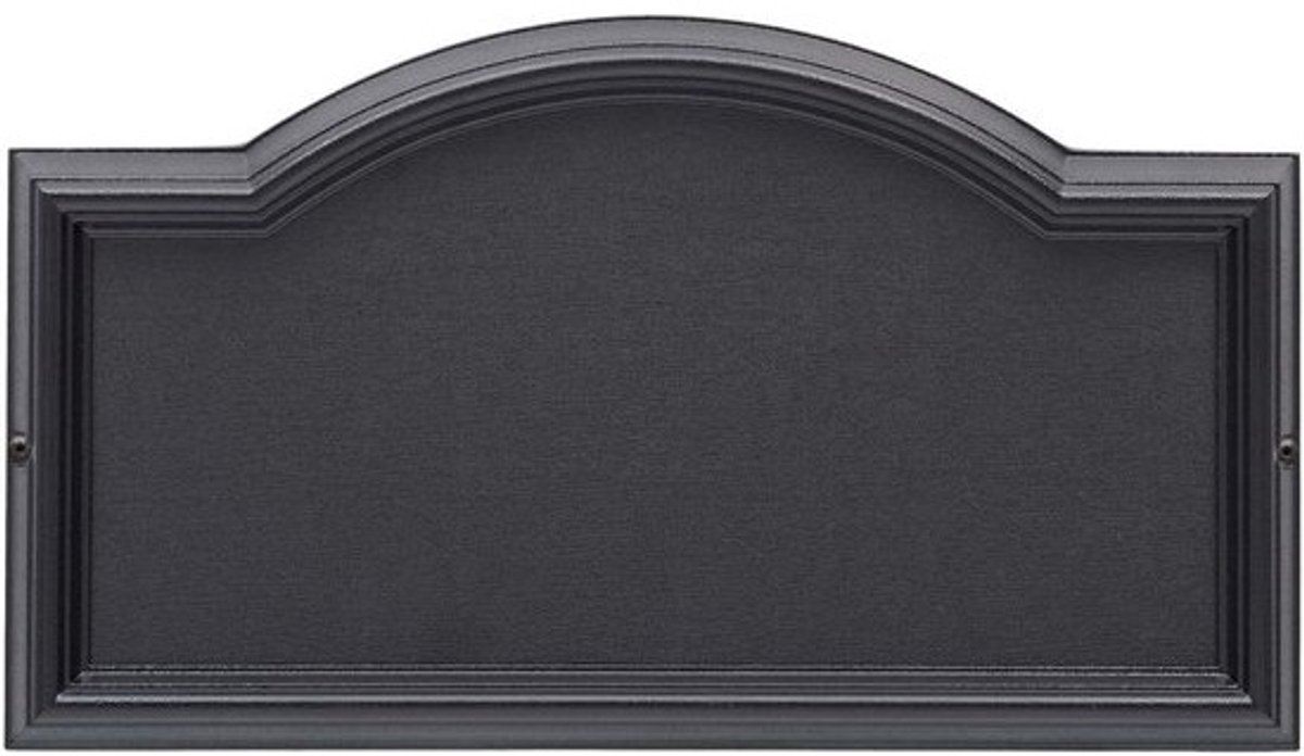 Wand Arch Plaque Frame - Adresbord Frame - Huis Nummering - Gegoten Zink Metaal - 16.5 x 1.25 inches - Zwart