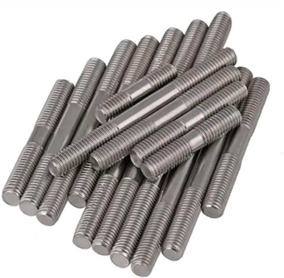 Dubbelzijdige draadstang - Tapbouten RVS - Houtbewerking Projecten - A2 304 Roestvrij Staal - M3x170mm 5 Stuks - Zilverkleurig