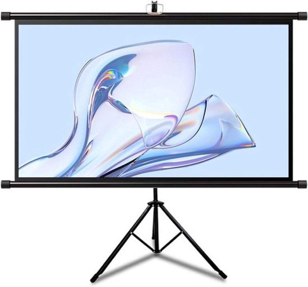 Projectiescherm met Standaard - Filmscherm Beamer - Thuisbioscoop Creëren - Kreukvrij HD Beeld - 60 of 72 inch - Wit