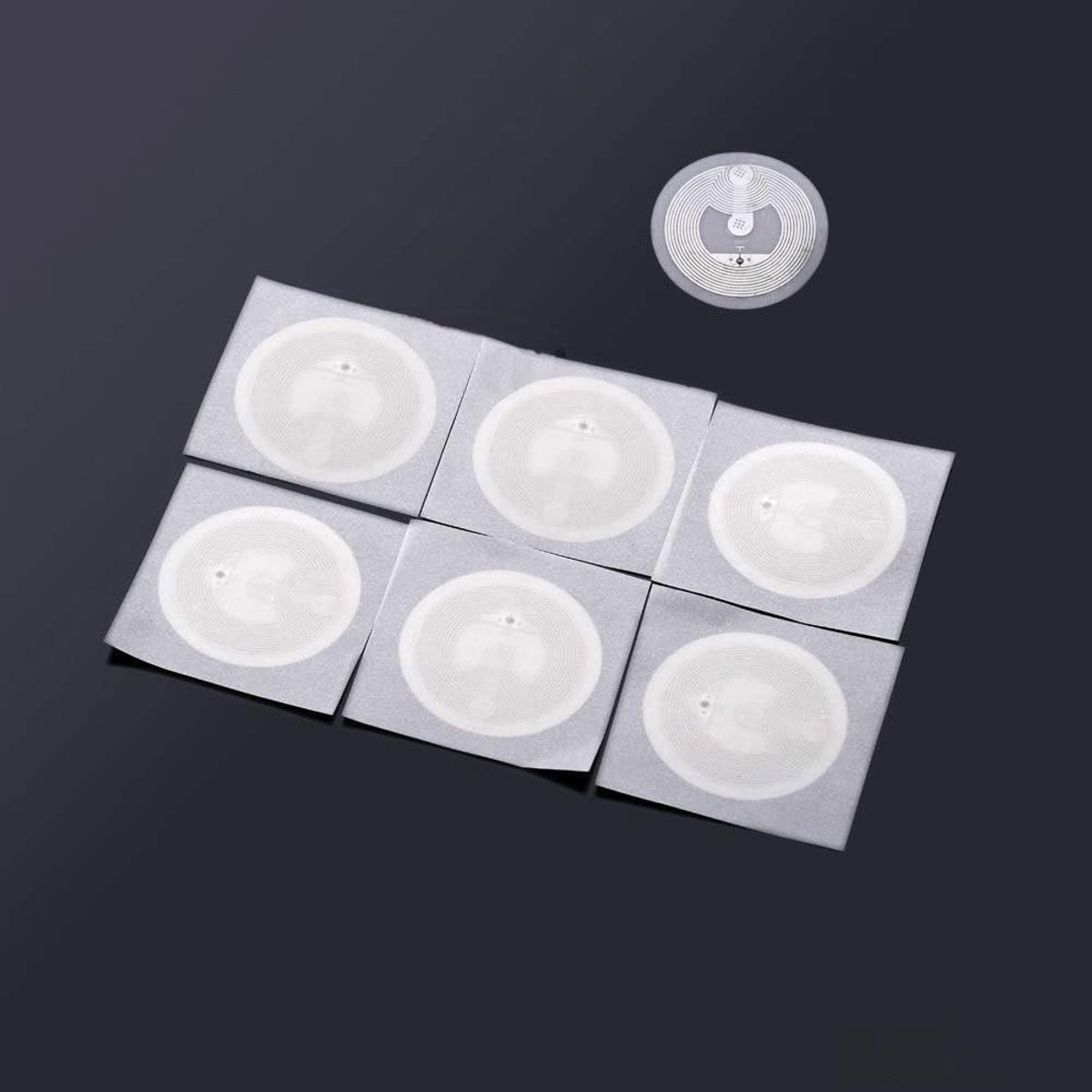 50 Pack NFC Tag Ntag213 NFC Stickers, RFID NFC Label Sticker Ronde Kaarten 25mm tot 144 Byte Programmeerbare Chip Sticker voor Alle Mobiele Telefoons en NFC Compatibele Apparaten