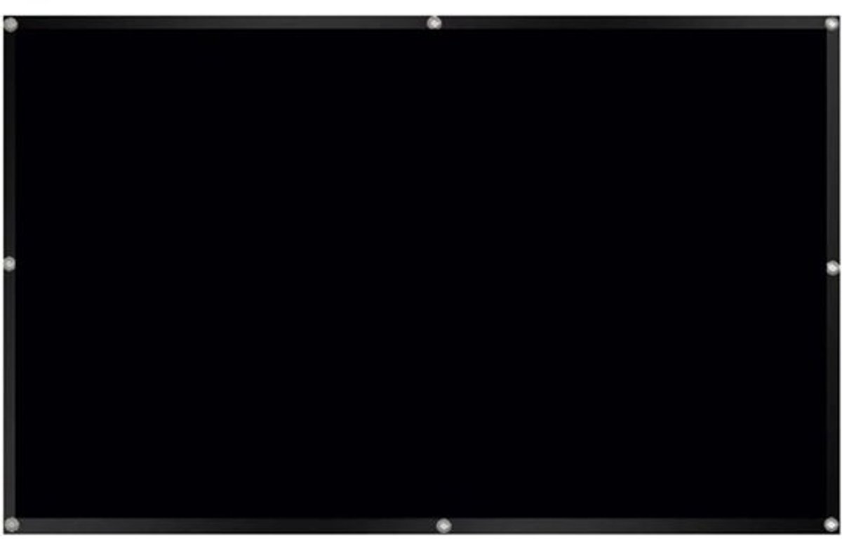 Projectiescherm - Draagbaar scherm - Films kijken - Mat reflecterende stof - 16:9 HD formaat - Wit