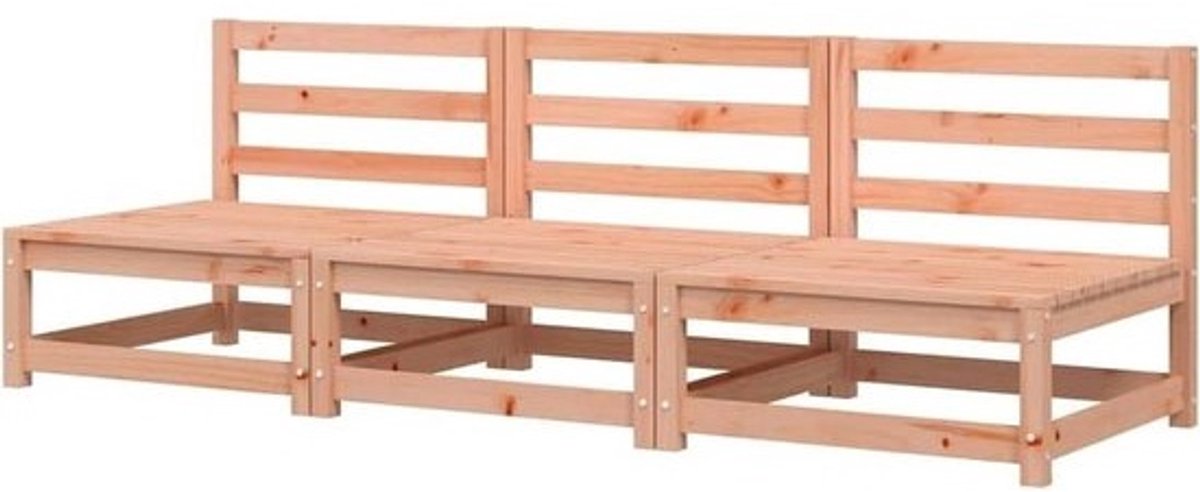 Modulaire Tuinbank - Houten Bank Douglas Bank - Buiten Zitten - Lattenontwerp Waterafvoer - 70 x 70 x 67 cm