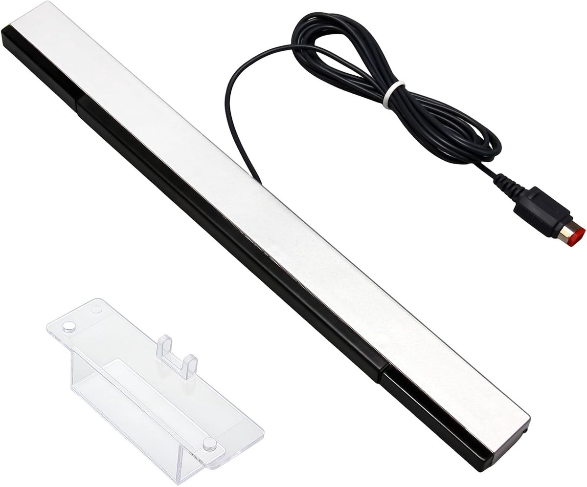 Sensorbalk voor Wii- en Wii U-consoles, vervangende infrarood LED-sensorbalk met 2 meter kabel, hoge precisie, eenvoudige installatie, compatibel met Nintendo Wii Remote Plus-controllers