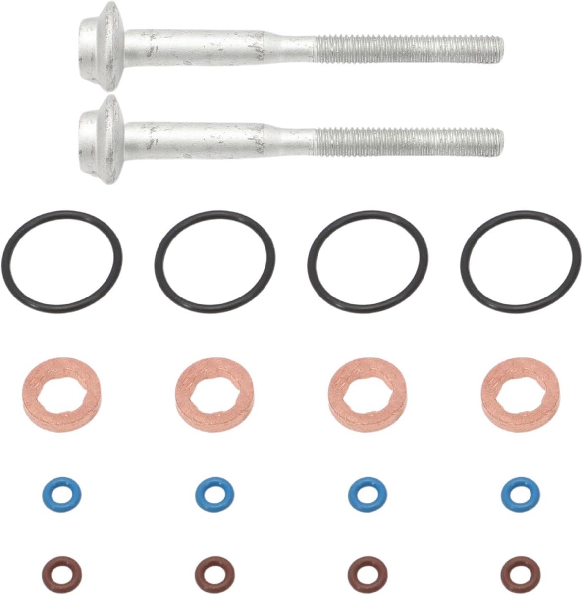 4 x afdichtingsset + 2 x injectorschroevenset compatibel 1.6 TDI CAYB CAYC CAYC CAYE CAYE CAYD CLNA