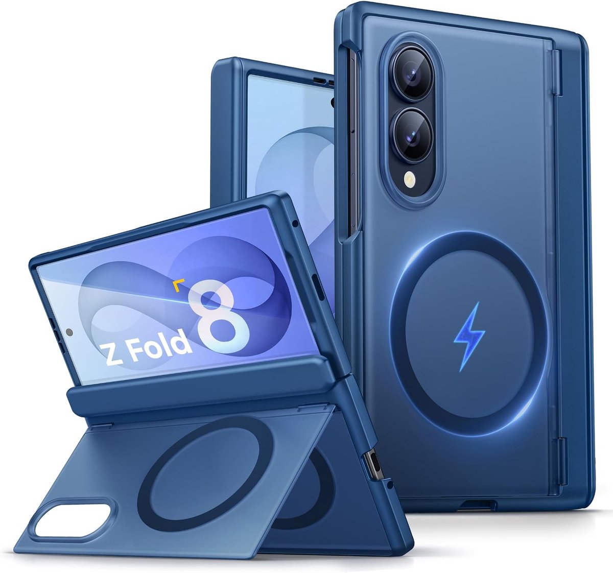 for Samsung Galaxy Z Fold 8 Case, Compatible with Magsafe, Blue