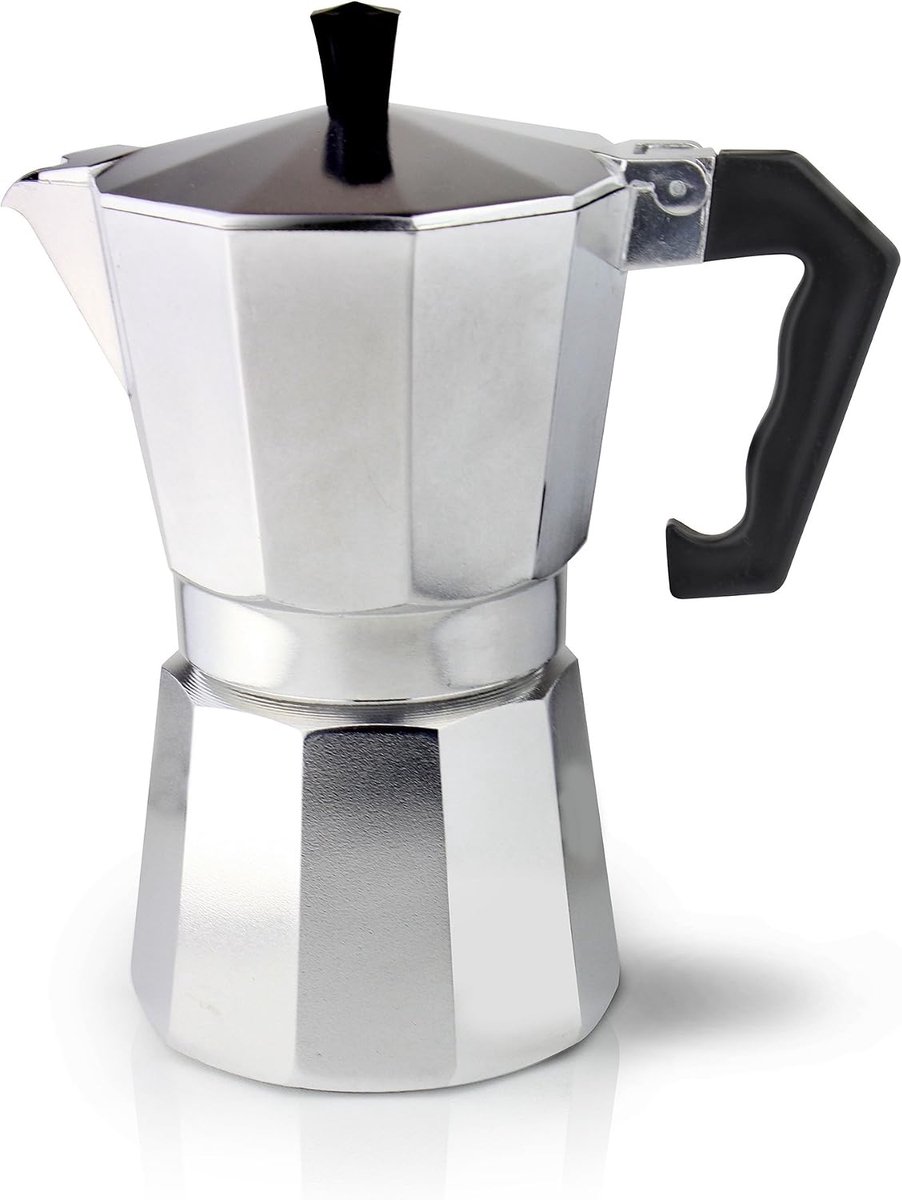 Olé Espressomaker, 240 ml, 3 Kopjes, Aluminium, Zilver