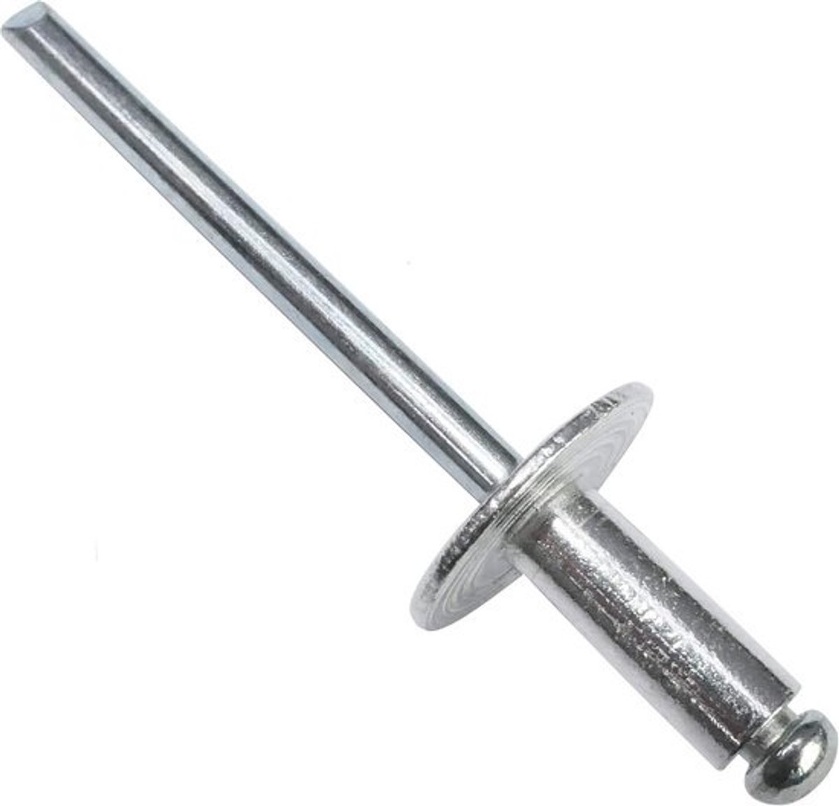 100 Stuks Blindklinknagels Ø4,8x12mm met Grote Kop 14mm Aluminium/Staal