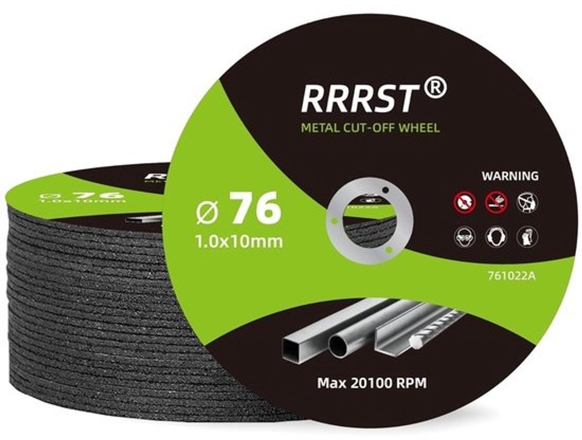 25PCS Flexibele Doorslijpschijven 76mm voor Metaal en Roestvrij Staal - Ultra Dunne 1mm Schijven voor Haakse Slijpmachine