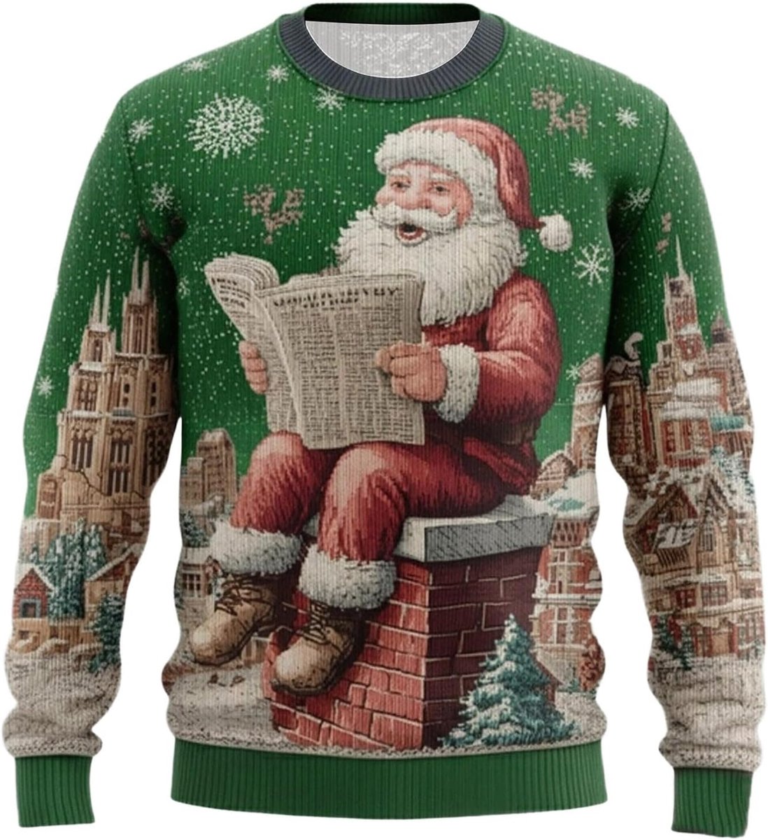 Geribde gebreide trui sweatshirt zonder capuchon voor veelzijdig comfort en stijl