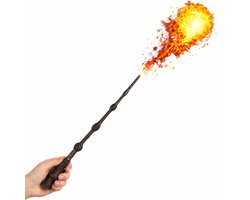 CreateEcom toverstaf - toverstaf harry potter - toverstok - Dumbledore staf - the elder wand - Magische Vuurbal Toverstaf Elektrische - Vuurspuigende Tovenaarstok voor Halloween, Cosplay, Podiumvoorstelling & Feestdagcadeau