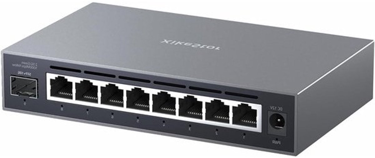 Managed Switch - Netwerk Switch - Netwerk Uitbreiden - 8x 2.5GbE + 1x 10GbE - 9 poorten - Grijs