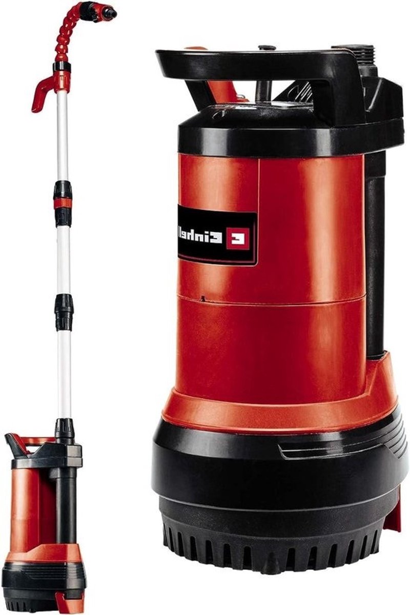 Regentonpomp - Dompelpomp - Tuin water geven - Automatische functie - 5500 liter per uur - Rood
