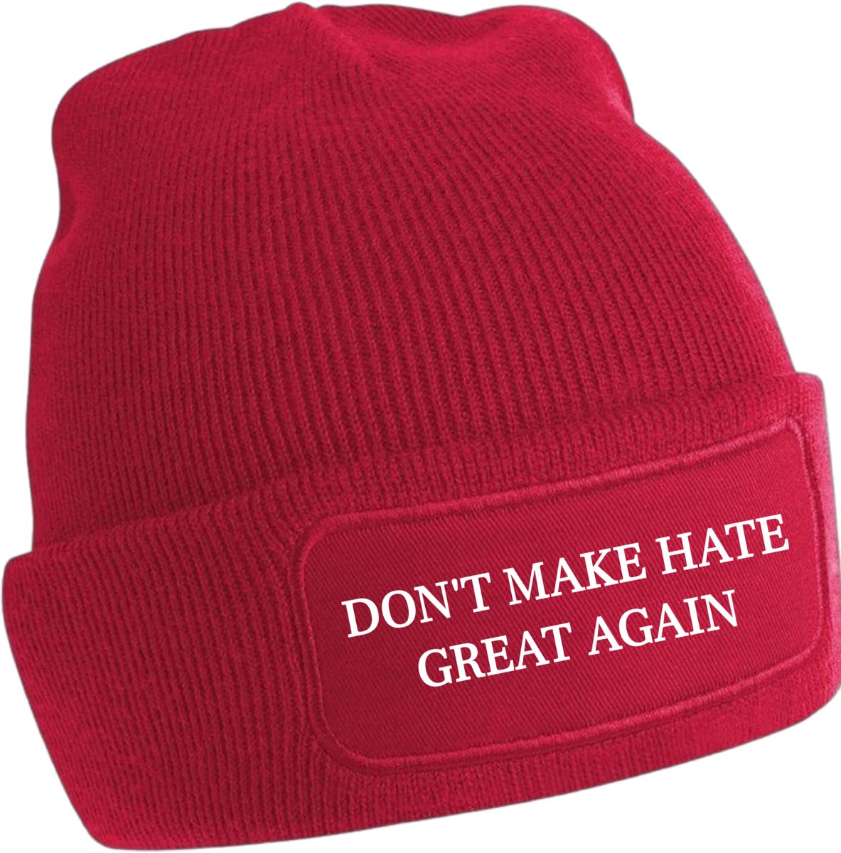 Rode beanie Don't Make Hate Great Again - Statement - muts - winter