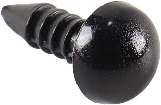 Ogen met ringen voor het maken van pluchen dieren, poppen en teddybeerogen van 8 mm voor knutselprojecten — afbeelding 4