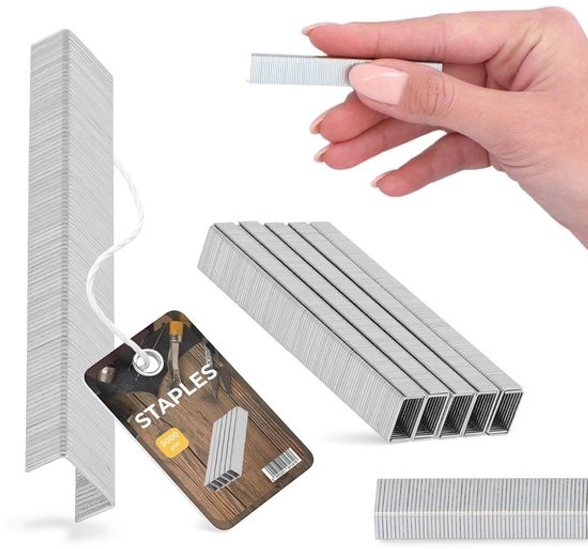 3000x Nietjes Type 53A voor Tacker 10mm - Sterke Universele Bekledingsnieten voor Hout, Meubels en Stof