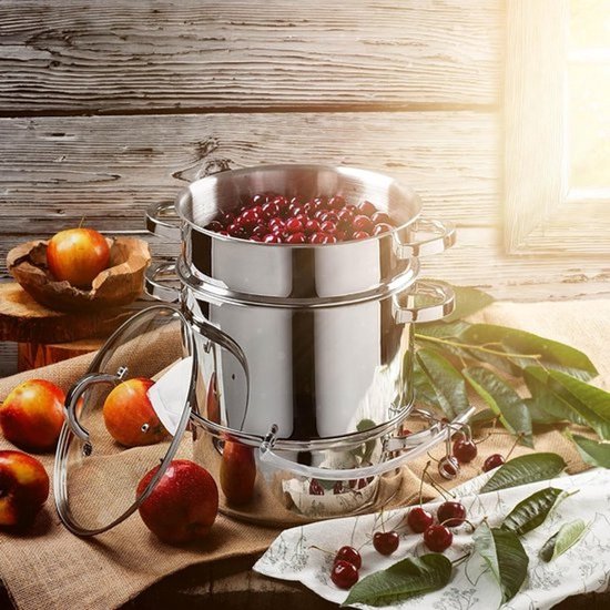 Stoomapparaat Sapcentrifuge RVS voor Fruit en Groenten - Geschikt voor Inductie — afbeelding 2