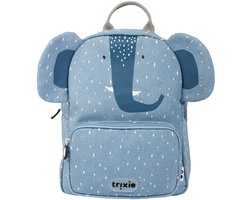 Trixie Rugzak - Mrs. Elephant - Schooltas Waterafstotend - Boekentas voor Kind - Voor Jongens en Meisjes - Geschikt als Gymtas - Blauw