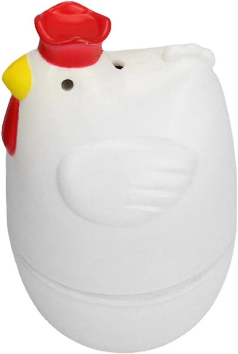 Magnetron Eierkoker - Eierkoker Cups - Ontbijt Maken - Eén Ei Capaciteit - 68x7x115 cm - Wit