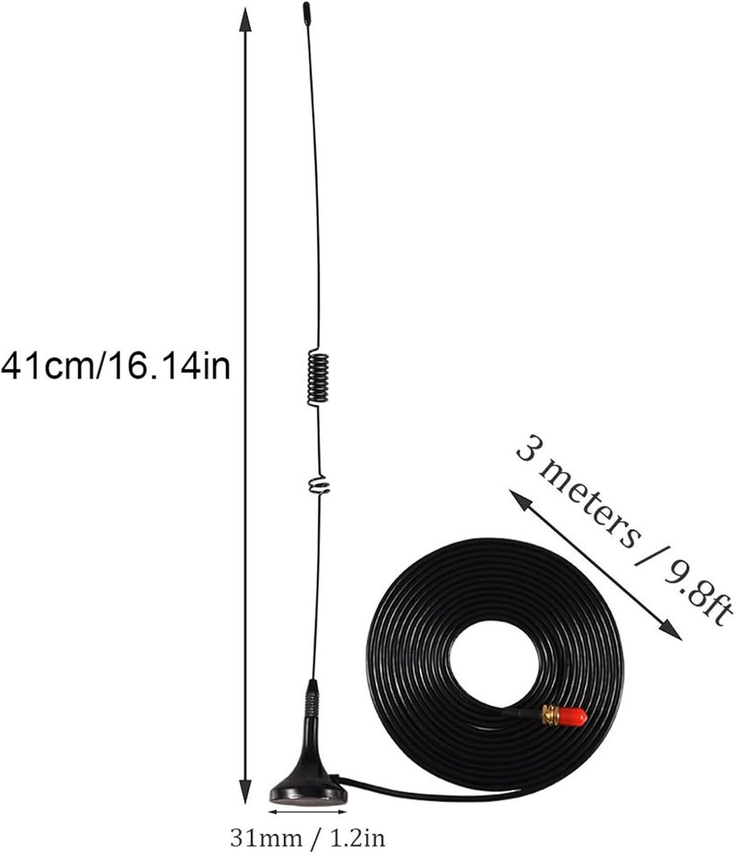 auto-antenne, UT-106UV walkie talkie-antenne Diamond SMA-F UT106 voor HAM Radio UV-5R BF-888S UV-82 UV-5RE lange antenne