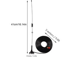 auto-antenne, UT-106UV walkie talkie-antenne Diamond SMA-F UT106 voor HAM Radio UV-5R BF-888S UV-82 UV-5RE lange antenne