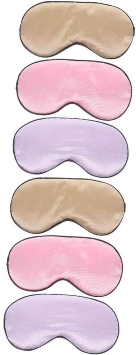 Slaapmasker Oogmasker - Oogbescherming Maskers - Ontspannen Slapen - Voorgevormde Pasvorm - 20.5 x 10.5 cm - Paars Roze Goud