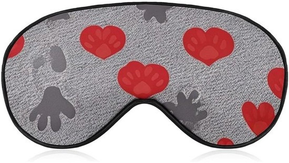 Slaapmasker Hondenklauw - Oogmasker Blinddoek - Reizen en Ontspanning - Zacht en Huidvriendelijk - 20.57 x 10.41 cm - Niet gespecificeerd