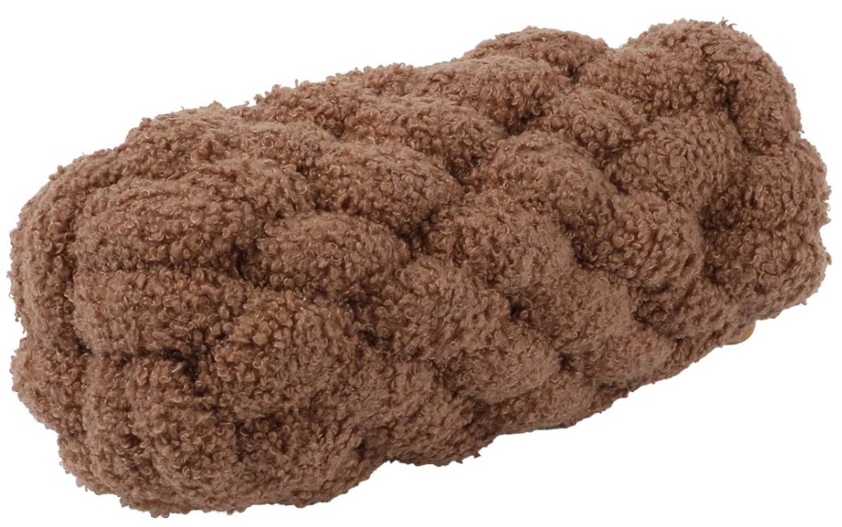 Touwspeeltje Teddy Roll M 9x9x16cm Bruin