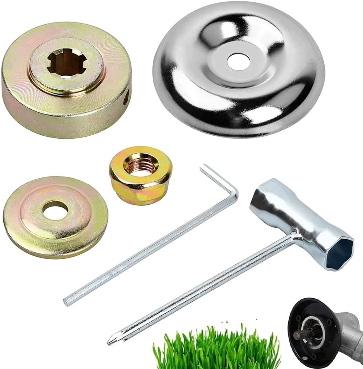 Onkruidborstel bosmaaier - Universele Adapterset - Compleet Bevestigingsset voor Tuinmachines - Voor Bosmaaier en Grasmaaier