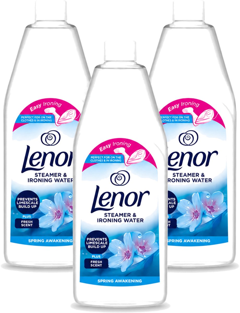 3 x Lenor - Strijkwater - Spring Awakening - Textielverfrisser - 1000 ml - Voordeelverpakking - 3 stuks