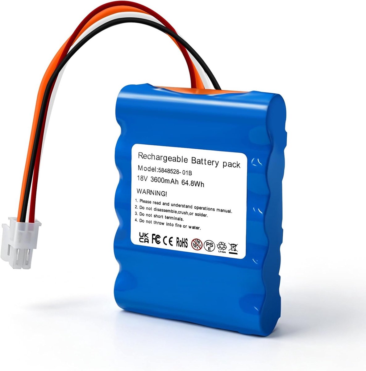 3600 mAh 18 V robotmaaieraccu voor Husqvarna Automower 310 315 315X reserveaccu model 584 85 28-02 compatibel met Gardena Sileno City 250 500 R100Li Sileno+ R130Li R160Li grasmaaier