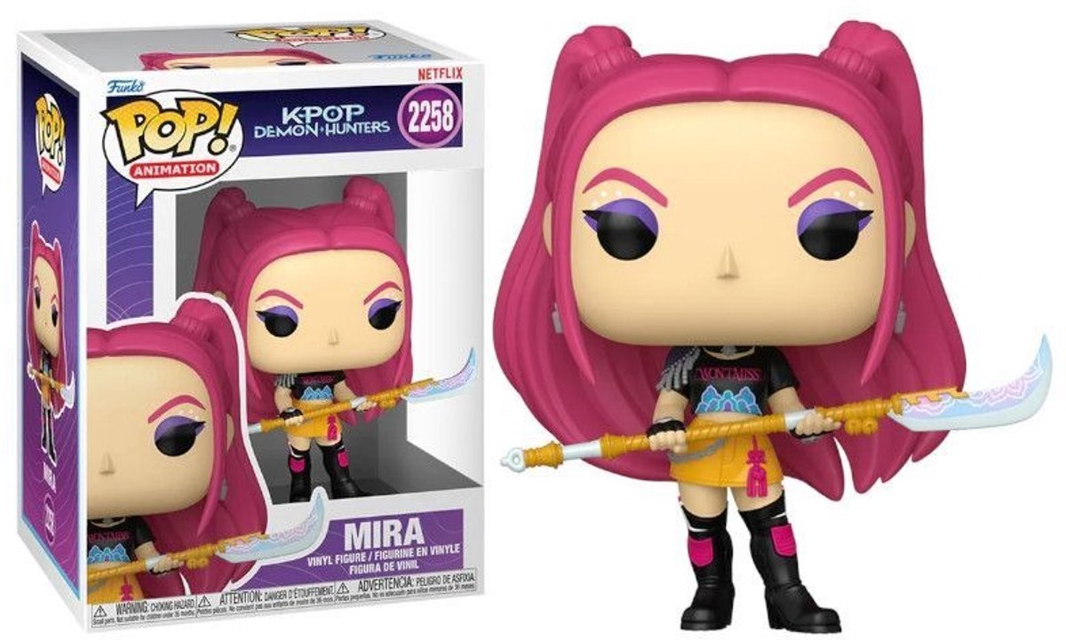 KPop Demon Hunters Mira (Pop! Animation) vinylfiguur 2258 Unisex Funko Pop! - Neutraal - Standard — cadeau in Spellen & Speelgoed - foto 5