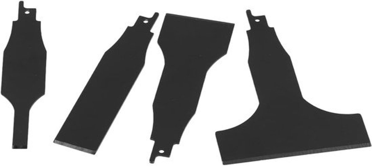 Set van 4 Reciprozaag Schrapers van Koolstofstaal voor Egaliseren en Schoonmaken