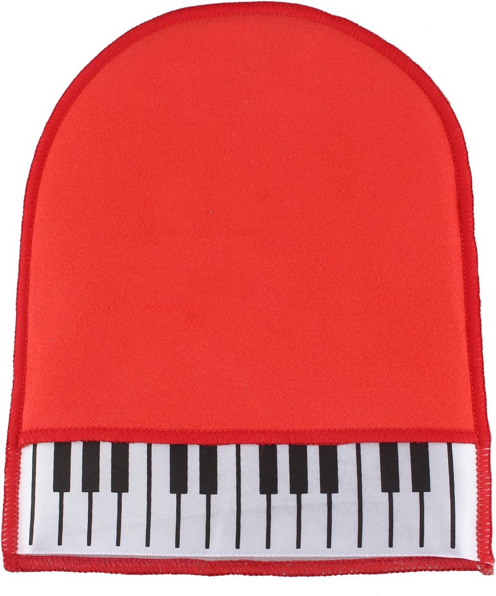 Clean Handschoen Duster Doek voor Piano Reiniging Onderhoud Muziekinstrument Onderdelen Rood