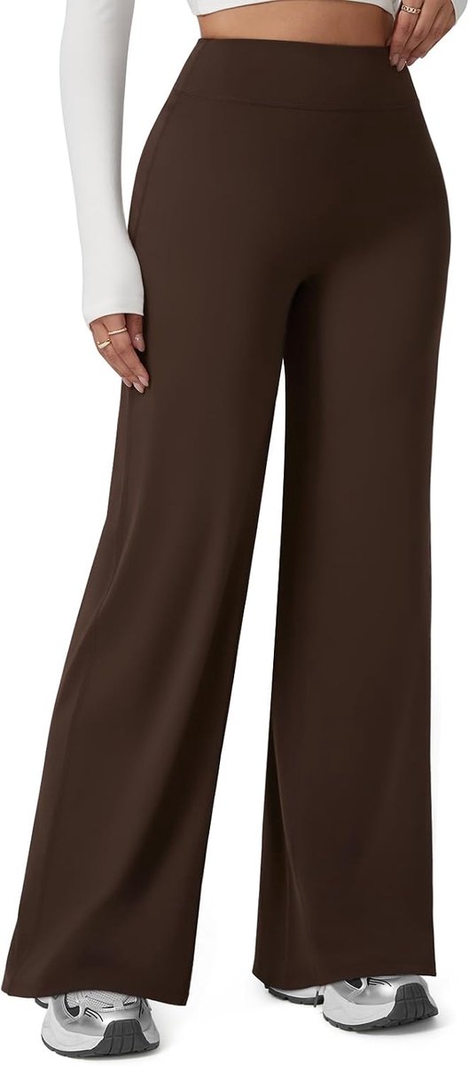 Sportbroek voor dames, lange naadloze yogabroek voor dames, lange stretch, gymbroek, hoge taille, yoga-kleding voor yoga, workout, fitness