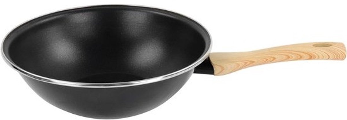 Wokpan 28 cm Antiaanbak | Geschikt voor alle warmtebronnen