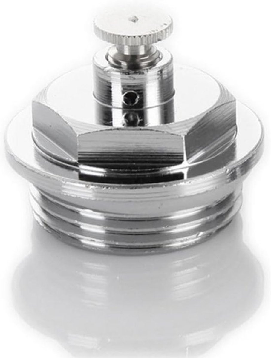 Radiator Ontluchter - Ventiel Plug - Verwarmingssysteem Onderhoud - Metaal Met O-ring - 4 Stuks 1" - Zilver