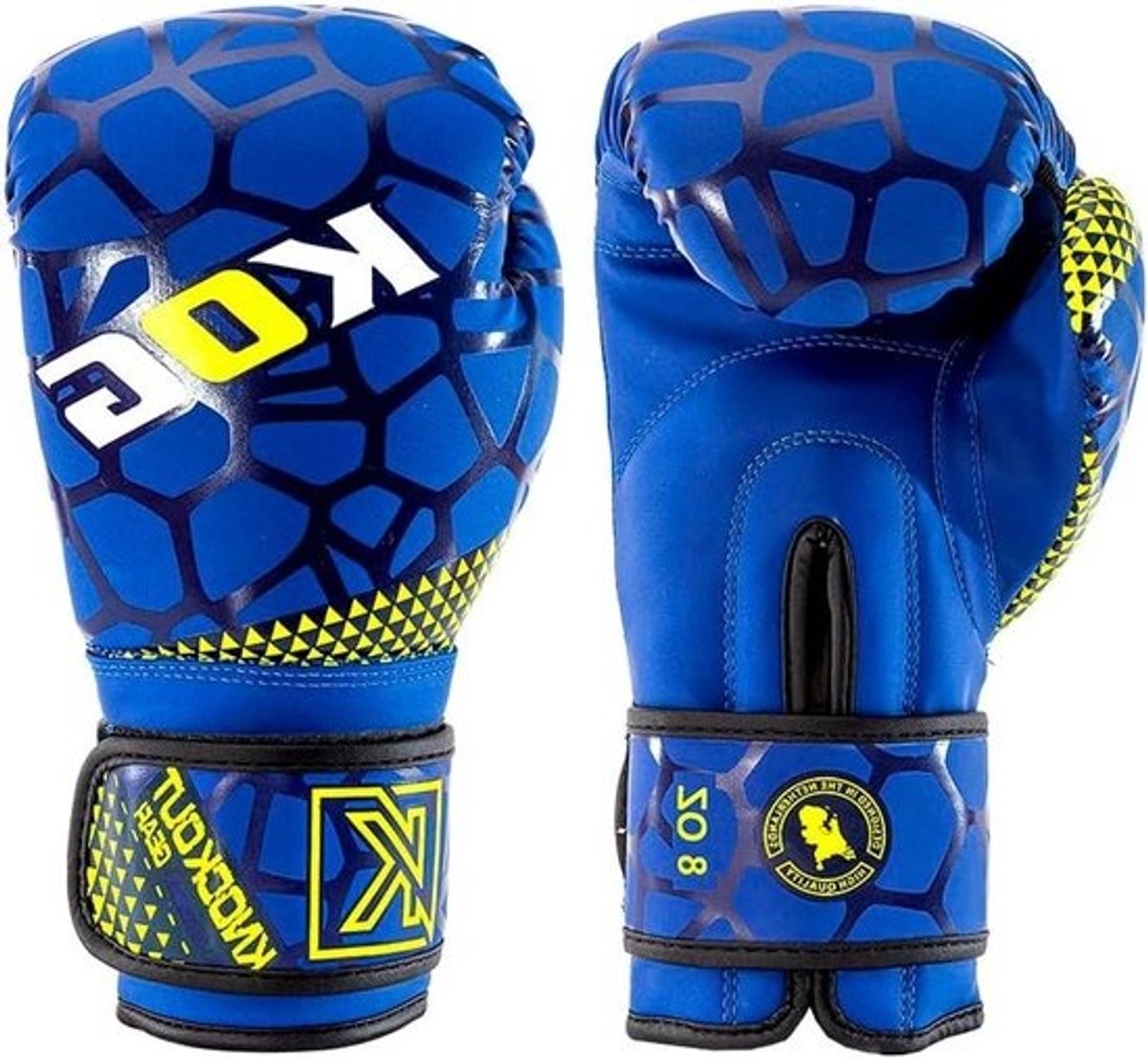 Bokshandschoenen - Vechtsport handschoenen - Trainen en Sparren - Optimale Pols Stabiliteit - 8-16 oz - Blauw