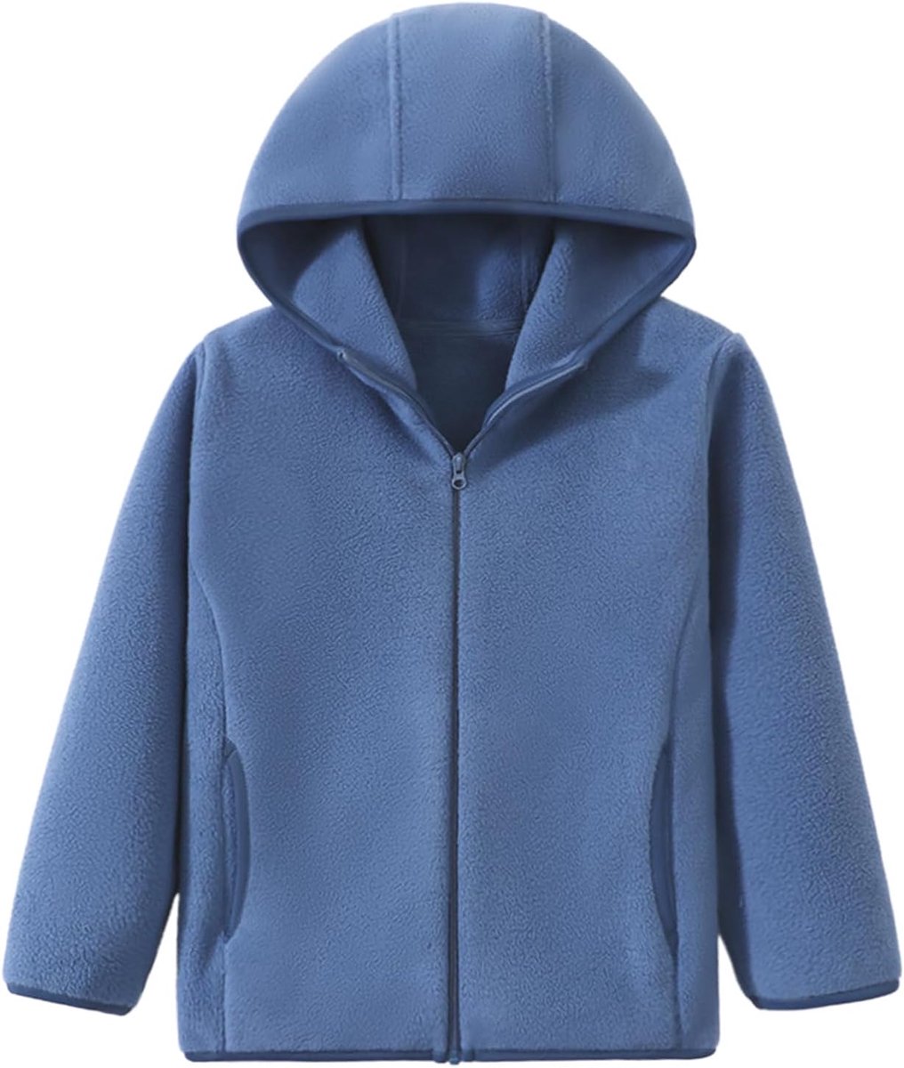 jack voor kinderen, volwassenen, jas met capuchon, ritssluiting, warm, winddicht, vaste jas, ouder-kind, lichte bovenkleding