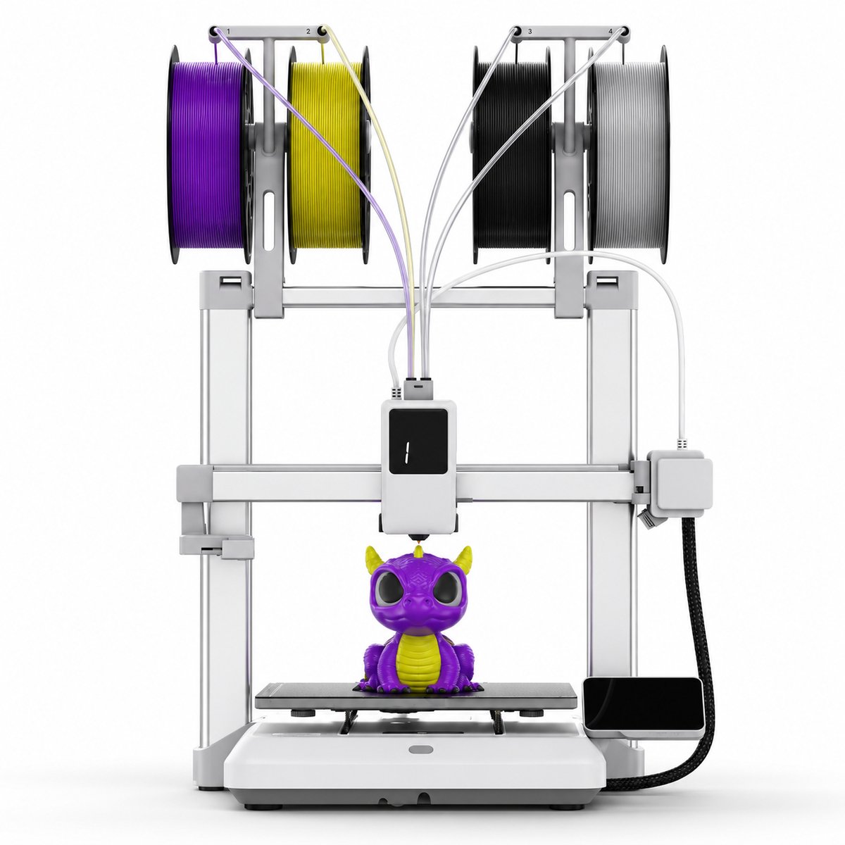 3D Printer – 4-Kleuren Printen – 600 mm/s – 260 x 260 x 260 mm Printvolume – HD Camera – Open Frame