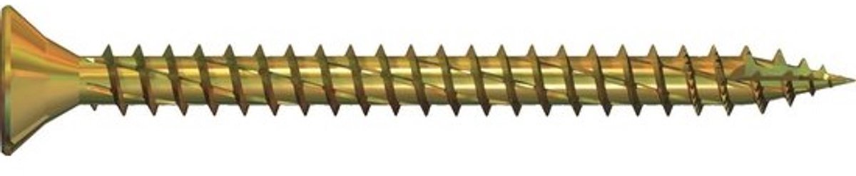 Universele verzonken schroeven 4x25mm met Torx-aandrijving - Sterke Geel Verzinkte Schroef