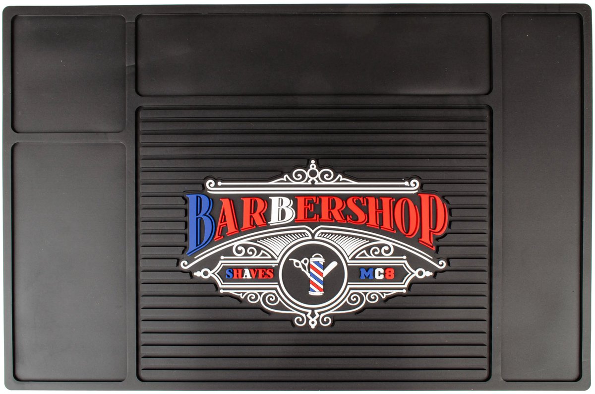 DKS Pro Barber Mat B5 - Antislip Werkmat voor Tondeuses - 45x30 cm