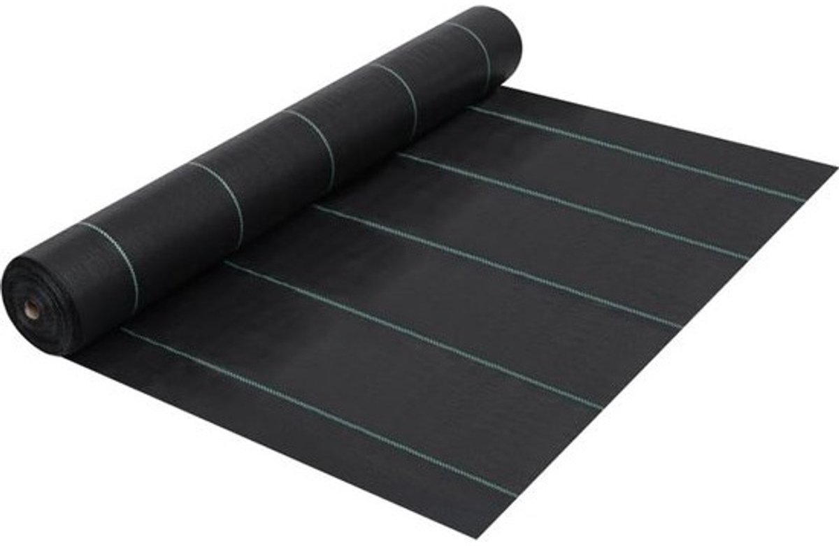 Worteldoek 2x50m Zwart Wortelbegrenzing en Onkruidwering