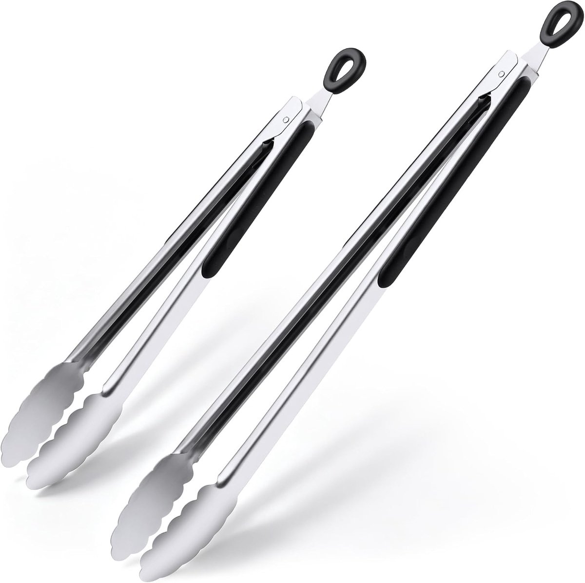 12 en 17 inch lange roestvrijstalen BBQ-tang (12 inch + 17 inch)