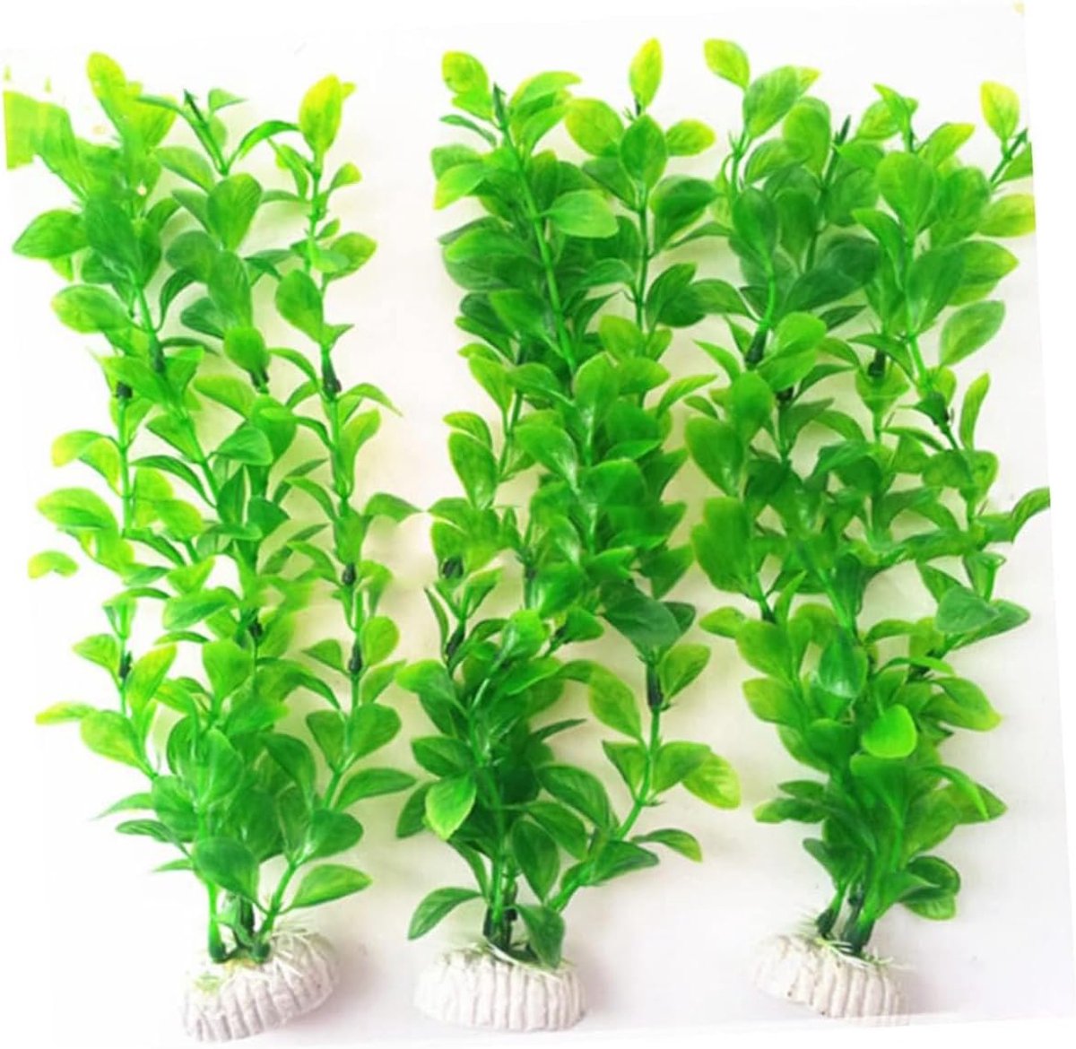3 stuks aquarium kunstplanten, kunststof plant decoratie voor aquarium, decoratieplant, plastic planten voor vis tank decoratie