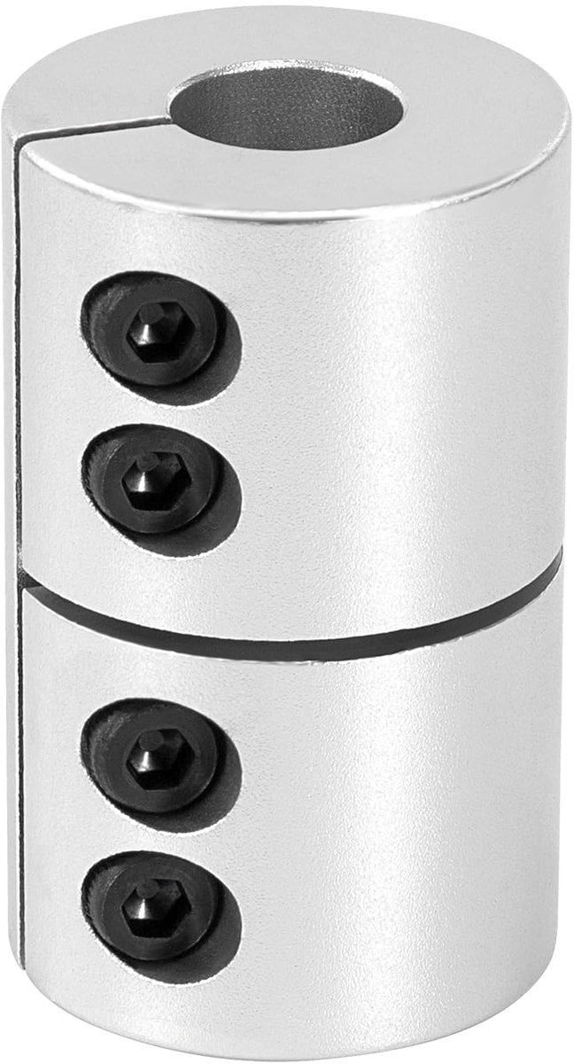 D25 L40 koppeling van aluminiumlegering, motorverbinding, 6,35 mm tot 6,35 mm, stijve koppeling voor moederschroefbehuizing, voor 3D-printer, CNC-machine, doe-het-zelf, encoder