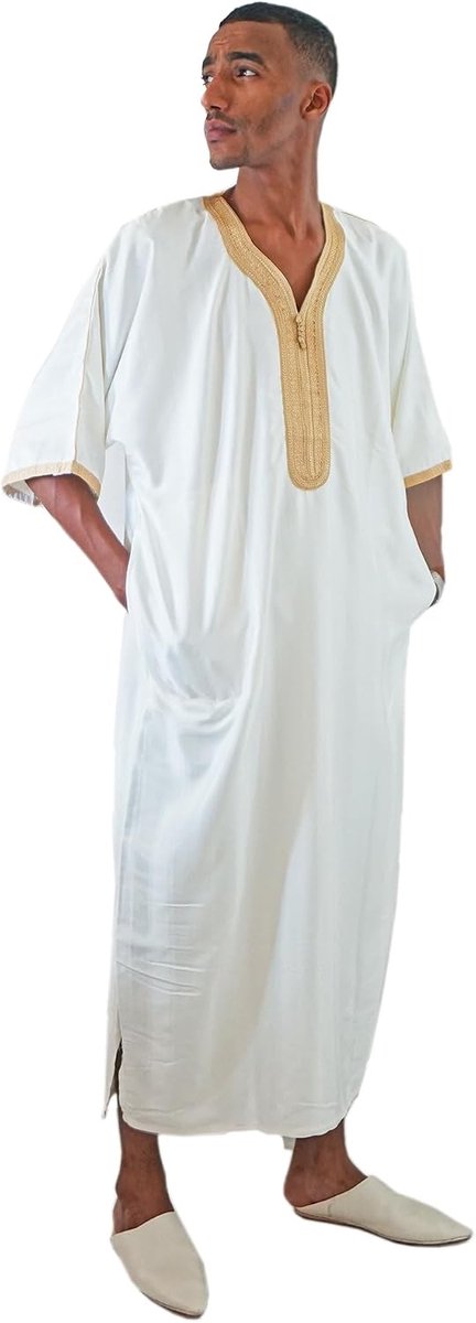 Kaftan Etnische Robe Moslim Arabische Islamitische Kleding Marokkaanse Jelaba Ramadan