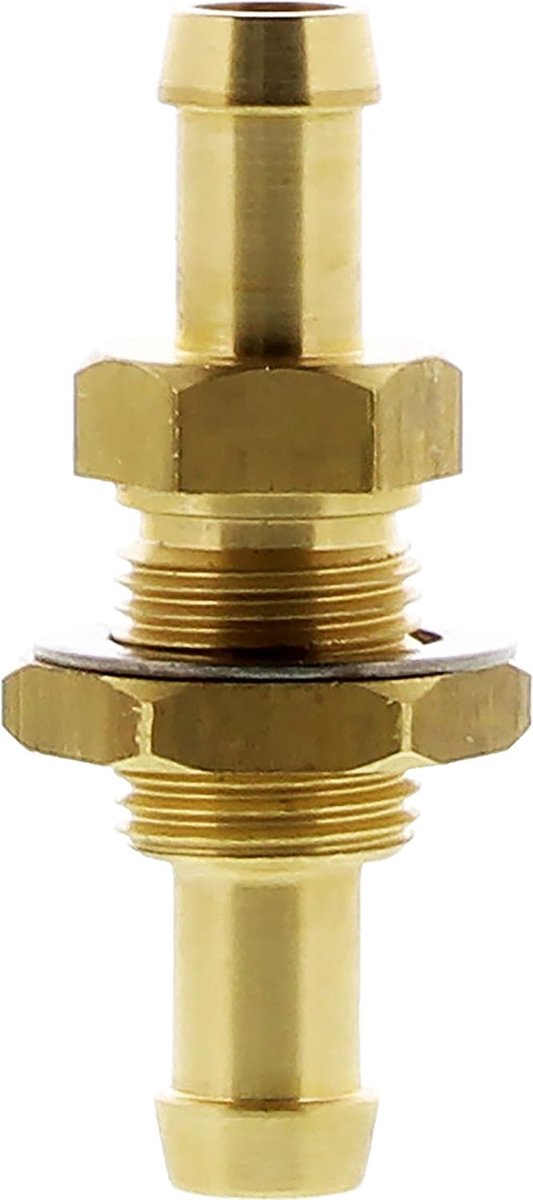 Thru-Bulk Head Fuel Fitting 3/8-Inch Brass