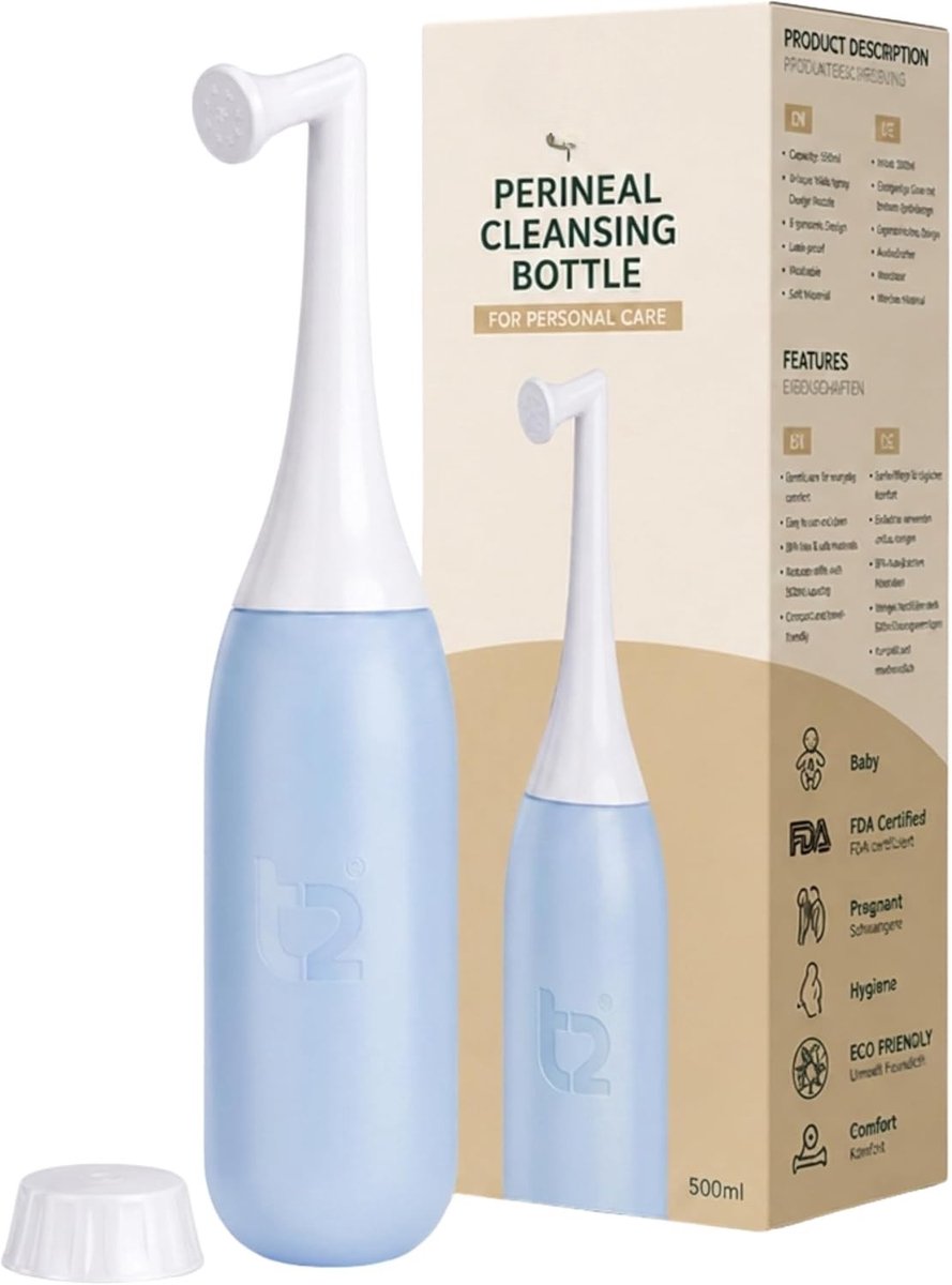 Kavora Peri Bottle - Vaginale Douche - Draagbare Bidet - Hemelsblauw - 20cm x 10cm x 8cm